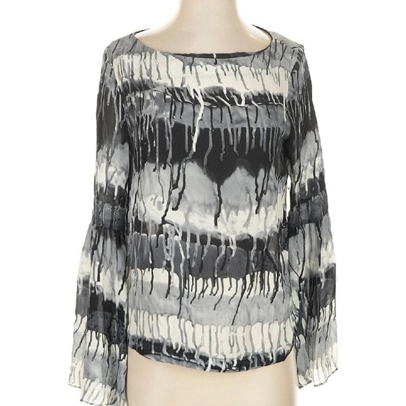 Nicole Miller Tops - NWT Nicole Miller Artelier Size S long sleeve silk top